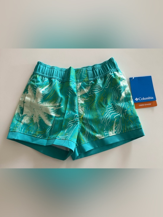 Columbia Other - Columbia Toddler Boys Sandy Shores Boardshort, Turquoise Palm Print, 2T, NWT
